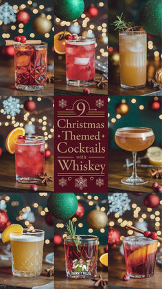 christmas themed cocktails for the holiday season