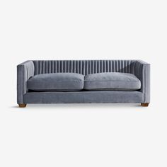 Sofas: A sofa for when you want to treat yo’self. Dry Vermouth, Grey Upholstery, You Deserve It, Grey Wood, Apartment Ideas, Sectional Sofa, Sectional, Solid Wood, Upholstery