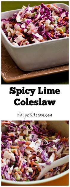 this spicy lime coleslaw is the perfect side dish for any meal