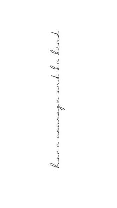 the words are written in cursive writing on a white background with black ink