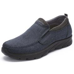 Breathable Mesh Casual Slip On Comfortable Shoes Casual Gray Walking Shoes, Casual Gray Slip-on Sneakers For Walking, Casual Slip-on Walking Shoes For Streetwear, Casual Gray Walking Shoes With Rubber Sole, Gray Low-top Casual Slip-ons, Casual Gray Low-top Slip-ons, Casual Breathable Slip-ons For Walking, Comfortable Slip-on Walking Shoes For Streetwear, Casual Textile Slip-on Walking Shoes