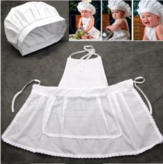 Baby Cook, Chef Costume, Baby Chef, Costume Photography, Infant Hat, Baby Cooking