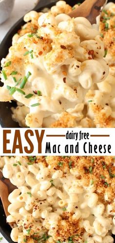 this easy mac and cheese casserole is made with only three ingredients