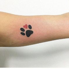 a person with a paw tattoo on their arm