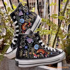 Custom Sneakers Chuck Taylor 70s Embroidered/ Fox Summer Garden Flowers Embroidered Shoes/ Embroidered Shoes Custom Wedding Flowers - Etsy Floral Embroidery Summer Sneakers, Floral Embroidered Summer Sneakers, Floral Embroidered Summer Sneakers With Round Toe, Floral Embroidered Sneakers With Round Toe For Summer, Spring Embroidered Sneakers, Embroidered Sneakers For Spring, Spring Embroidered Round Toe Sneakers, Spring Embroidered Sneakers With Round Toe, Spring Sneakers With Embroidered Round Toe