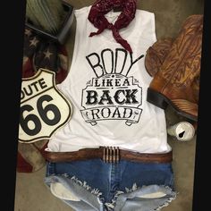 Country Deep Body like a back road muscle tank top. Muscle tank style for the country music festival lovers. #mamatried #muscletanktop #muscletanktopstyle #muscletee #southerngirlstyle #southerngirl #southernstyle  #countrygirl #countrydeep, #cowgirl #cowgirlfashion #countrydeep #thesouthmademe #Dollyparton #countrygal #southerntrend #Countryoutfitters #countrydeep #countryfashion #countrygirlfashion #countryandwestern #texasstyle #countryclothing#countymusicfestival #bodylikeabackroaad Body Like A Back Road, Southern Girl Style, Country Outfits Women, Country And Western, Country Music Festival, Country Girl Style, Muscle Tank Top, Texas Style, Country Fashion