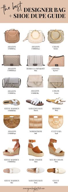 Designer Purse and Shoe Dupes | Designer Bag Dupes | Chloe Dupes | Chloe Faye Dupes | Chanel Boy Dupes | Hermes Oran Sandal Dupes | Bamboo Purse Dupes | Chloe Wedge Dupes | Gucci Dupes | Marc Fisher | Steve Madden | Affordable Fashion | Designer Shoe Dupes Mac Twig, Slingback Chanel, Bamboo Purse, Latest Handbags, Cheap Purses, Unique Handbags, Bamboo Bag, Popular Handbags, Diy Handbag