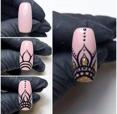 Dot Nail Art Designs, Nailart Tutorial, Kutek Disney, Nail Tip Designs, Dot Nail Art, Nail Drawing