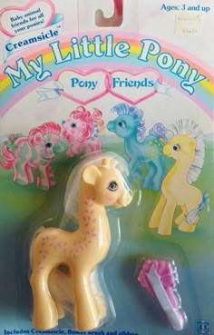 the toy pony is in its package