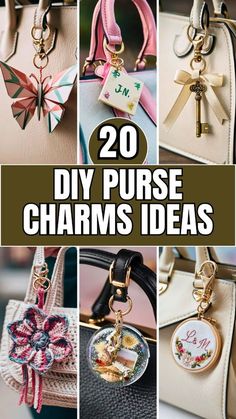 20 diy purse charms ideas that are easy to make and perfect for any occasion