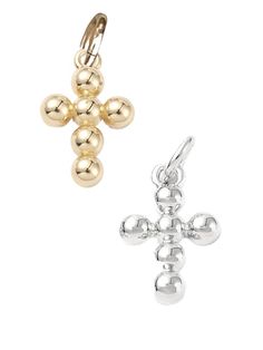 This tiny cross charm is as cute as can be! With lots of little beads all around, it's sure to bring a sparkle of faith wherever it goes. Keep it close to your heart for a special style boost! Details Handmade in Austin, TX Oc Aesthetic, Special Style, Tiny Cross, Beaded Cross, Cross Charms, Austin Tx, Charm Jewelry, Jewelry Sales, Austin