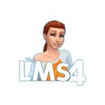 the logo for lms4 is shown in front of a woman's face