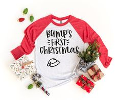 Bumps First Christmas Shirt, Bumps First Christmas, Christmas Maternity Shirt, Christmas Pregnancy Announcement, Christmas Pregnancy, Mommy To Be, Pregnancy Announcements, Pregnancy Shirts, Baby Bump