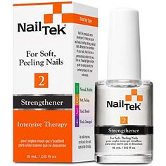 Nail Tek Intensive Therapy 2, Nail Strengthener for Soft and Peeling Nails, 0.5 oz x 1-Pack Nail Strengthening, Peeling Nails, Nail Tek, Damaged Nails, Brittle Nails, Nail Growth, Nail Strengthener, Strong Nails