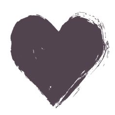 a black heart drawn in the middle of a white background