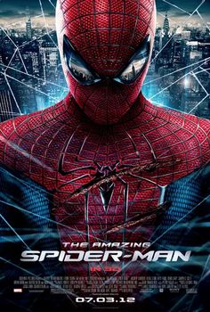 the amazing spider - man poster from the movie, which was released on dvd in 2012