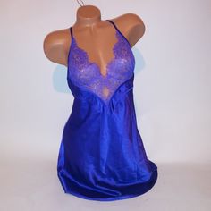 Victoria Secret Lingerie Chemise Slip Medium Purple Satin Lace Trim Length 33" Adjustable Straps New With Tags *Bundle To Save Chavonne11 082023 Night Sleepwear With Lace Trim And Underwire, Victoria's Secret Sleep Camisole, Victoria's Secret Bedtime Camisole, Victoria's Secret Night Camisole, Victoria's Secret Blue Sheer Sleepwear, Victoria's Secret Sheer Blue Sleepwear, Victoria's Secret Camisole, Victoria's Secret Lace Trim Camisole For Night, Victoria's Secret Sleeveless Night Camisole