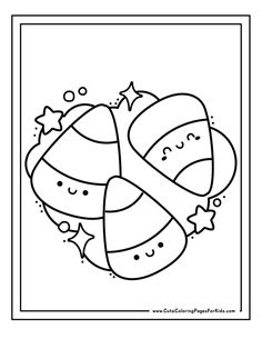 a black and white coloring page with an image of two hearts in the shape of a ribbon