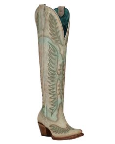 Women's Embroidered Tall Top Western Boots Traditional Fitted Boots For Fall, Traditional Fitted Snip Toe Boots, Fitted Bohemian Boots With Pointed Toe, Custom Boots, Wedding Goals, Goodyear Welt, Fit Check, Western Boots, Sundress