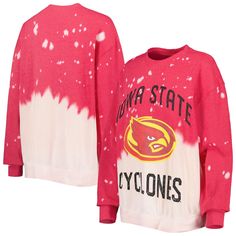 Women s Gameday Couture Cardinal Iowa State Cyclones Twice As Nice Faded Dip-Dye Pullover Long Sleeve Top Be sure to follow Gameday Couture, Twice As Nice, Iowa State, Gameday Outfit, Vintage Look, Screen Print, Game Day, Pullover Sweatshirt