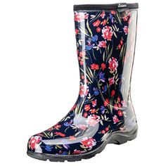 Women's  Size 7  Fresh Cut Navy  Sloggers Rain & Garden Boots.