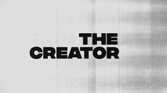 the creator logo in black and white on a gray background with grungy lines