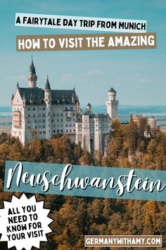 Visiting Neuschwanstein Castle from Munich? Here's everything you need to know! Travel guide, tips and more!  What to do in Munich | Munich travel guide | Things to do in Munich | Munich day trips | Day trips from Munich | Munich day trip | Bavaria | Neuschwanstein Castle |