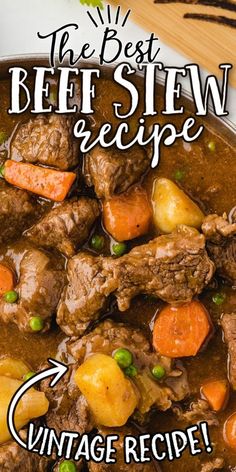 the best beef stew recipe vintage recipe