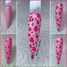 🌸💅 Beautiful Floral Nail Art Ideas for a Fresh Look! Nail Art Designs Step By Step, Line Art Nail Design, Nail Art Step By Step, Beginner Nail Designs, Leopard Nail Designs, Rosette Pattern, Pink White Nails, Print Nail Art, Cheetah Nail Designs