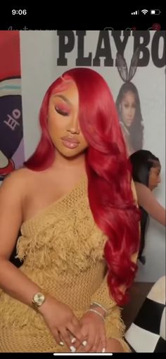 Red Wig For Black Women Birthday, 99j Lace Front Wig Side Part, Red Side Part Wig With Curls, Red Wig With Curls, Red Hair Sew In Weave, Red Wig Dark Skin, Red Side Part Frontal, Side Part Red Wig, Red Side Part Quick Weave