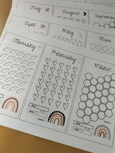 the printable worksheet has been made to look like hexagons