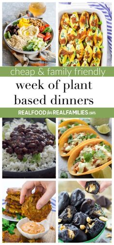 the week of plant based dinners is here to help you plan your next family meal