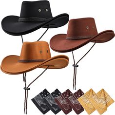 PRICES MAY VARY. Sufficient Quantity: there are 12 pieces of things, including 6 pieces of cowboy hats and 6 pieces of bandanas for men coming in different colors, and the quantity is enough to meet your daily use and replacement Proper Size: our cowboy hats are suitable for both men and women, and the size of hats is proper, and the head circumference is suitable for most people; Before buying, you can check in our size information Well Match: these cowboy hats and bandanas can match most boots Cowboy Hat Halloween Costume, Accessories Cosplay, Cowboy Bandana, Western Cowboy Hats, Bachelorette Outfits, Cowboy Outfits, Halloween Costume Accessories, Photoshoot Dress, Cowboy Cowgirl