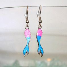 Silver Ombre Sparkly Mermaid Tail Cotton Candy Pink & Blue Earrings Silver Plated Ombre Sparkly Mermaid Tail Dangle Earrings. Features: Mermaid Tail Design, Gradient Color, Party Decor Length: 1.97" (Approx.) Animalsholidays #Mermaidearrings #Tail #Fish #Fishtail #Ariel Ombre Glitter Sparkly Beach Summer Girlie Fairy Fashion Punk Hip Hop Unique Design Mermaid Earrings, Mermaid Tail Earrings, Fish Earrings, Mismatched Earrings, Princess Earrings, Whale Earrings, Beach Earrings, Ocean Themed Bling Mermaid Tail Earrings, Whale Earrings, Princess Earrings, Silver Ombre, Fish Earrings, Ombre Glitter, Earrings Beach, Color Party, Mermaid Earrings