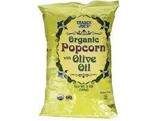 trader joe's organic popcorn with olive oil - case of 12 bags, 8 5 ounce