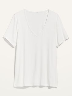 V Neck Tees For Women, Casual Stretch V-neck Top With Short Sleeves, White V-neck T-shirt For Everyday, Casual V-neck Top With Short Sleeves And Stretch, Trendy Everyday V-neck T-shirt, Trendy Short Sleeve V-neck Top For Everyday, Everyday Trendy Short Sleeve V-neck Top, White Short Sleeve V-neck Top For Everyday, Casual White Stretch V-neck Top