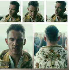 multiple shots of a man with different hair styles