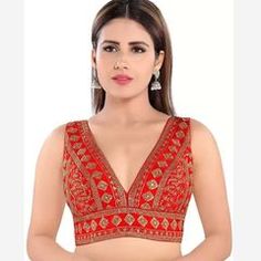 Red and Maroon color Blouse in Art Silk fabric with Embroidered, Sequence, Thread, Zari work Saree Blouses Online, Dress Materials Cotton, Color Blouse, Readymade Saree, Fancy Blouse, Wear Red, Fancy Blouses, Readymade Blouse, Cotton Suits