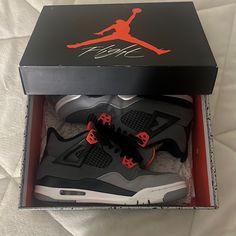 Only Worn Twice. Great Condition. Very Clean, Still Have The Cardboard Inside Of The Shoes Plus The Original Box. I Am Going Off Of Stock X And The Current Prices On The Market. The Air Jordan Logo On The Insole Came Off On The Right Shoe. But Other Than That Everything Is Just As Shown In The Photos To Be Perfect. Air Jordan Logo, Jordan 4’s, Jordan Logo, Jordan 4s, Air Jordan 4, Kids Jordans, Jordan 5, Jordan Shoes, Air Jordan