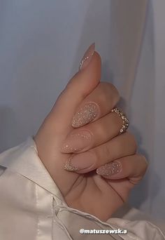 Nye Nails, Engagement Nails, Glamour Nails, Blush Nails, Makijaż Smokey Eye, Bridal Nails, Fall Nail