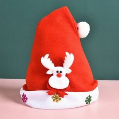 Thickened Christmas cap Dress Up Holiday New Year Festive Party Decor Christmas Santa Gift Velvet Non Woven For Kids Adults Material: cloth Color: as the picture shows, (Due to the difference between different monitors, the picture may have slight color difference. please make sure you do not mind before ordering, Thank you!) Package weight: 40g Package size: 35x28x5cm,(Please allow 1-3mm error due to manual measurement. please make sure you do not mind before ordering.) Size: One Size.  Color: Kids Santa Hat, Puppy Party Decorations, Funny Christmas Hats, Christmas Decor Gifts, Christmas Cap, Christmas Santa Gifts, Christmas Reindeer Decorations, Girls Party Decorations, Holiday Hats