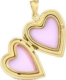 Valentine's Day Yellow Gold Locket Necklace With Round Pendant, Valentine's Day Yellow Gold Locket, Valentine's Day Yellow Gold Locket Necklace, Valentine's Day Heart Pendant Locket Necklace In Gold Plated, Heart-shaped Yellow Gold Locket Necklace For Valentine's Day, Small Photos, Heart Locket, Diamond Heart, Cable Chain