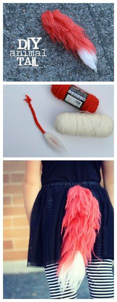 three different pictures showing how to make yarn with feathers and yarnsticks on them