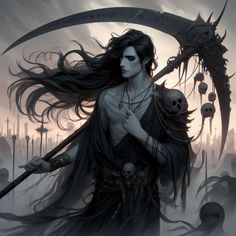 Reaper Character Art, Hades Concept Art, Hades Art, Dark Artwork, Gothic Fantasy Art, Greek Mythology Art, Demon Art, Dungeons And Dragons Characters, Mythology Art