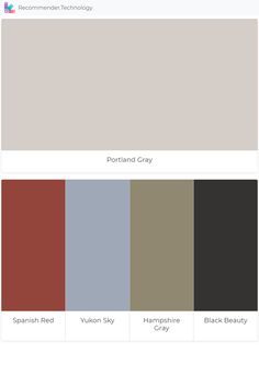 the color scheme for different shades of paint