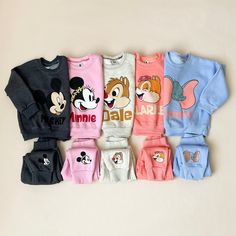 Disney Fleece Sweat Set Disney Character Design, Disney Fits, Baby Doll Nursery, Smocked Baby Dresses, Baby Wishlist, Disney Items, Trip Outfits