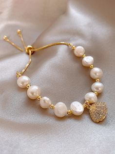 Multicolor Glamorous   Pearls      Jewelry Beats Jewellery Aesthetic, Pearl Bracelet Ideas, Perls Jewellery, Glamorous Decor, Pearl Charm Bracelet, Inexpensive Jewelry, Cultured Pearl Bracelet, Embellished Fashion, Pearl Gifts