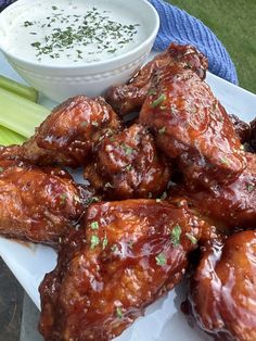 FRIED HONEY BBQ WINGS Honey Barbecue Wings, Barbecue Wings, Honey Bbq Wings, Thanksgiving Lunch, Honey Barbecue, Honey Bbq Sauce, Festive Appetizers, Bbq Wings, Easy To Make Appetizers