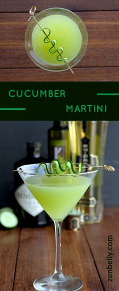 Cucumber Martini, Girly Drinks, Chocolate Zucchini Bread, Classic Martini, Dry Martini, Best Shakes, Martini Recipes, Chocolate Zucchini, Thirsty Thursday