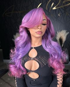 purple lace wig #wigsforblackwomen #wigglebutt #wigmaking #wigstylist #wigstyling #wigsale #wigshop #wiglovers #wigmurah #wiggle Website Bio, Hd Lace Wigs, Wig Styling, Birthday Hair, Straight Lace Front Wigs, Headband Wigs, Frontal Wig, Synthetic Lace Front Wigs